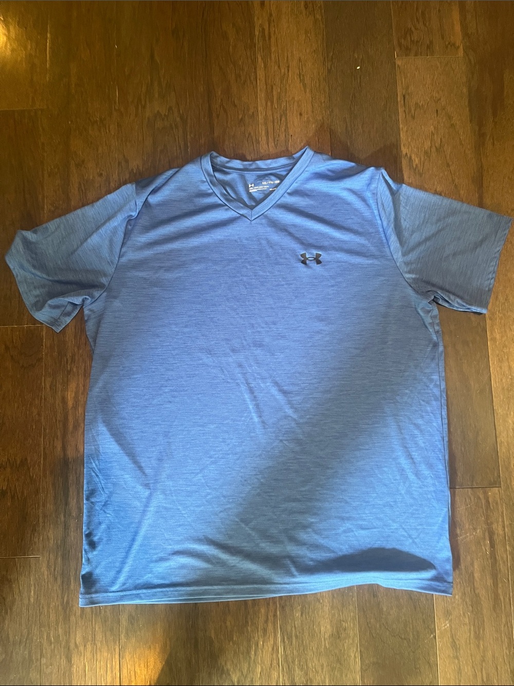 Under Armour Men's Light Blue V-Neck Athletic Tee